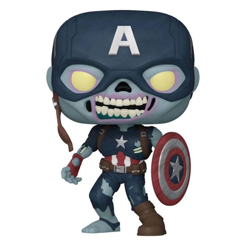 FUNKO ACTION FIGURES FUNKO POP WHAT IF ZOMBIES CAPTAIN AMERICA FUNKO ACTION FIGURES FUNKO POP WHAT IF ZOMBIES CAPTAIN AMERICA